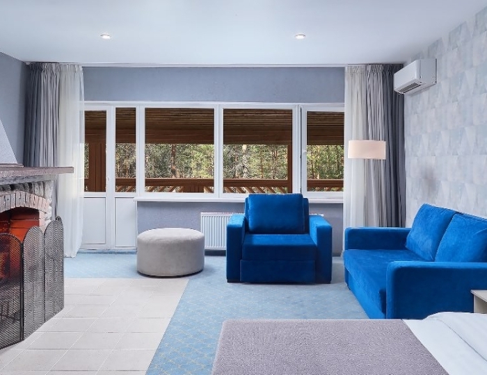 Однокомнатный люкс с камином/ Suite with fireplace - Отель Country Resort / Кантри Резорт